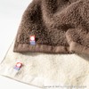 Oka Face Towel, Light Brown, Approx. 13.4 x 30.3 inches