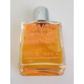 Jovan Vintage JOVAN MUSK OIL For Men Aftershave Cologne 1/2 FL OZ Old Stock 1974, NEW
