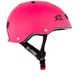 S1 Mini Lifer Helmet for Skateboarding, BMX, and Roller Skating - Hot Pink Gloss X-Small (18.5")