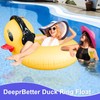 DeeprBetter Inflatable Duck Pool Float with Lights, Solar Pool Inflatables
