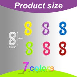 GAADSKCER 1000 Pcs S Clips Rubber Band Bracelet kit Rubber Band Bracelet kit for DIY Handicraft Loom Bracelet Rubber Bracelet (Transparent)