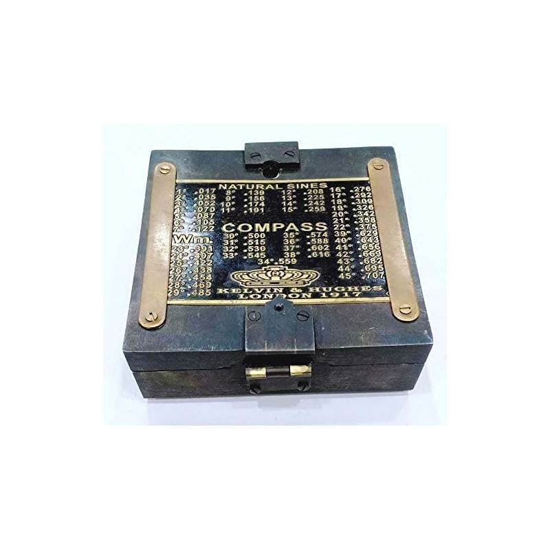 Antique London 1917 Compass,Brown Camping Compass, Gift Compass Antique Compass