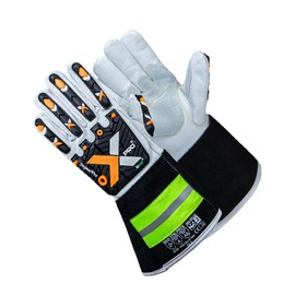 XPRO® 3TNLPRC6 Heavy Duty Tig Welding gloves, Kevlar thread & Lining, Reinforced palm, Impact & Cut Resistant,High visibility
