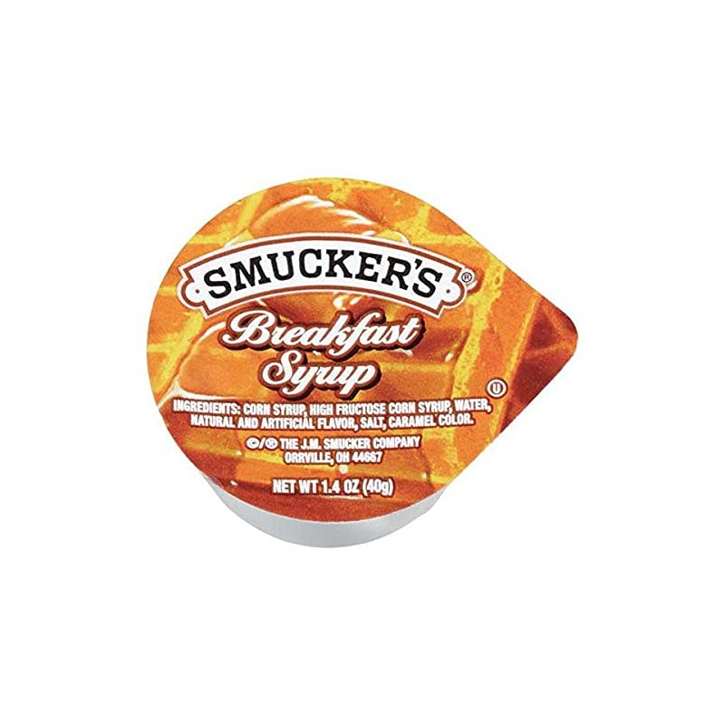 Smucker's Breakfast Syrup, 1.4 Ounce (Pack of 100)