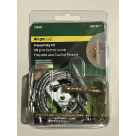 Hillman Fasteners LOT of 2 - Hillman 122411 Extra Heavy Duty MegaHook™ Kit 75lbs