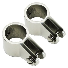 o-ningutento Custom Built for SUS316 Stainless Steel Pipe Fork 25 mm Pipe for mounting hardware set of 2