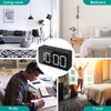 Small Mini Digital Alarm Clock for Travel with LED Time