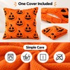 Orange Pumpkin Throw Pillow Cover for Fall Decor – Soft