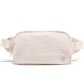 Pander Mini Belt Bag 0.7L, Waterproof Mini Everywhere Fanny Pack Purse for Women and Men. (Solid, White Opal)
