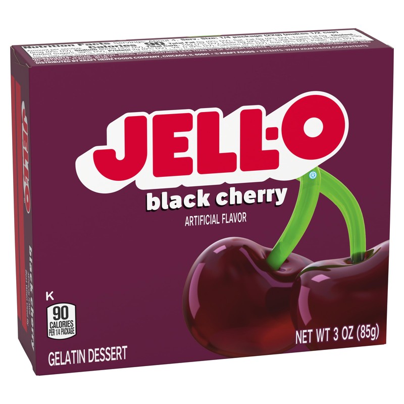 JELL-O Black Cherry Gelatin Dessert 85g