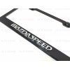 License Plate Frame 1pc 3D Mazdaspeed Emblem Badge BLACK Stainless
