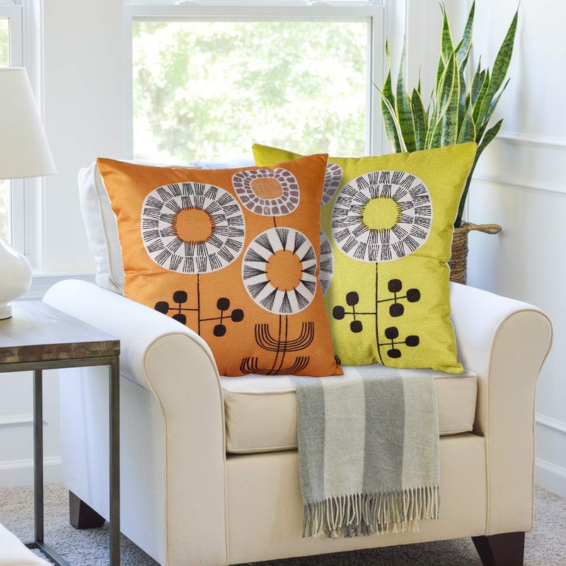 OTOSTAR Cushion Cover 40x40cm Nordic 2 Pcs Stylish Cute Pattern