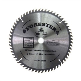 Forester 60 Tooth Carbide Tip Brush Cutter Blade - 10" x 1" or 20mm Arbor