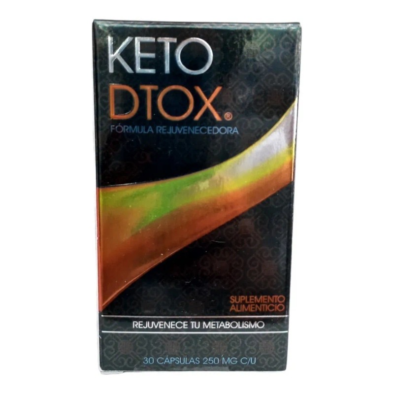 Keto Dtox 30 Cap 3pz Rejuvenece Metabolismo Grasa En Energia