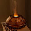 Flame Aromatherapy Diffuser 7 Color Light Essential Oil Diffuser Humidifier,