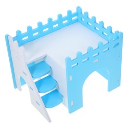 Totority PVC Hamster Hideout House with Climbing Ladder Safe Small Pet Hideaway for Hamsters Guinea Pigs Hedgehogs Spacious Tunnel and Sleeping Villa for Active Small Animals