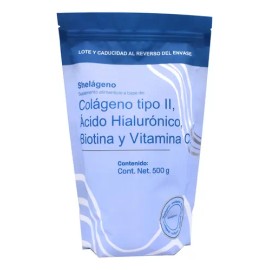 Bolsa Colageno Tipo Il Acido Hialuronico Y Vitam C 500g Shelageno Sin Sabor en polvo                                                                  