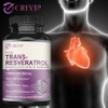 Pure Organic Trans-Resveratrol - Heart Skin Hair Nails Health Supplement - 120 Capsules, 60 Tablets, 1 Count / 순수 유기농 트랜스-레스베라트롤 - 심장 피부 모발 손톱 건강 보조제 - 120캡슐, 60정, 1개