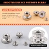 Tanstic 42Pcs Knurled Thumb Nuts, M3 M4 M5 M6 M8