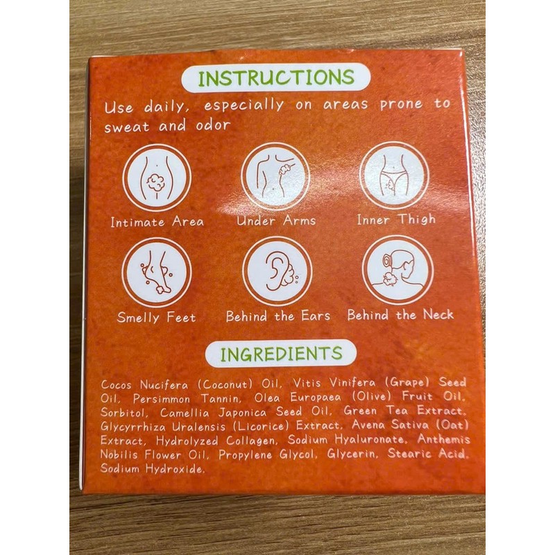 Muun Persimmon Soap Pack 3 For Old People Smell, Odor