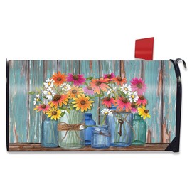 Briarwood Lane Farm Fresh Flowers Spring Magnetic Mailbox Cover Floral Standard'