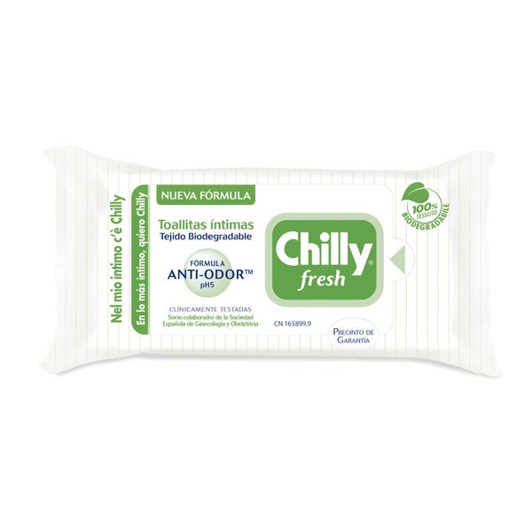 Chilly Intime Gel Wipes - 6 Packs of 9 g