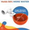 Lil'Clucker Large Automatic Chicken Waterer Cups with 1/2" PVC Tee