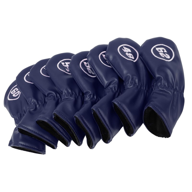 Asixxsix 8Pcs Golf Iron Head Covers, Soft PU Golf Club