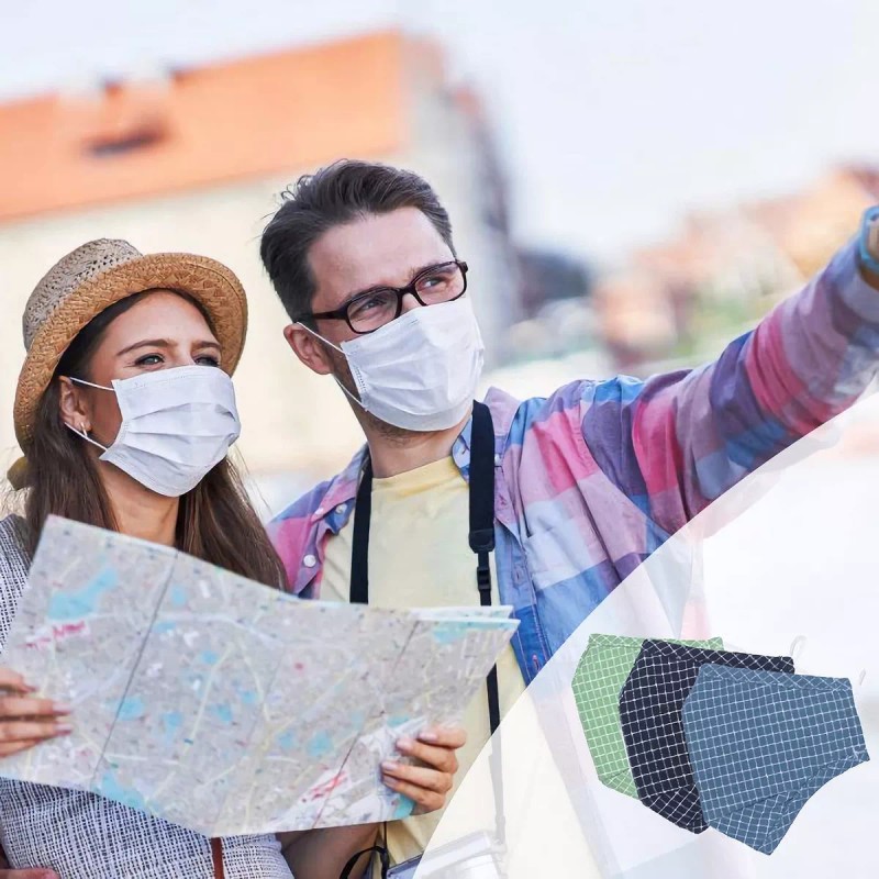 Ximbro Adults Face Mask With Adjustable Ear Loops, 3 Packs