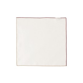 Beams Heart Beige Men's Handkerchief Bandana, Color Trimming, Silk Square, beige