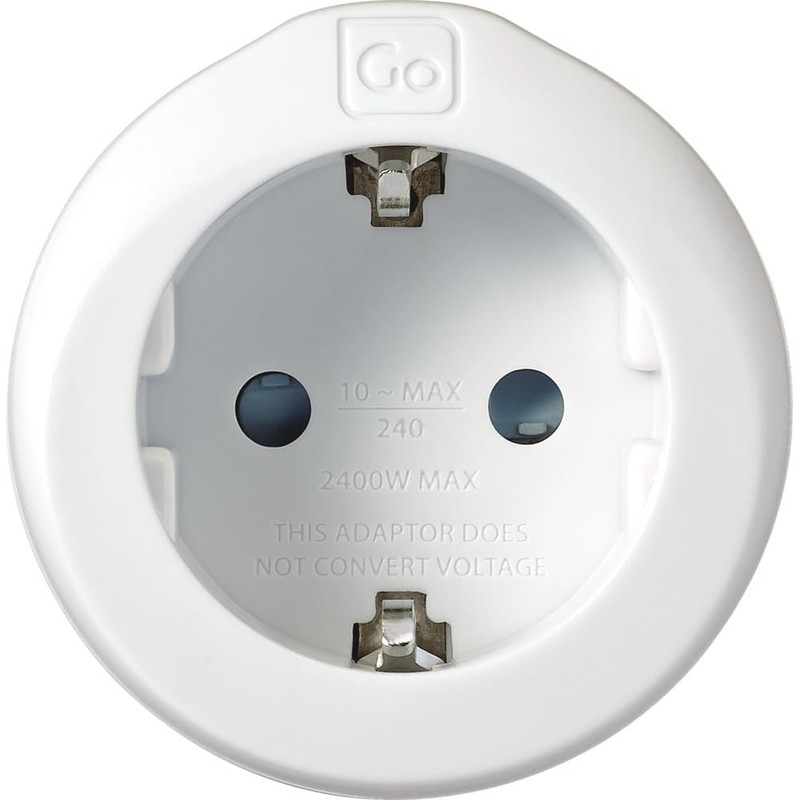 Go Travel EU - AUS Travel Adapter, White