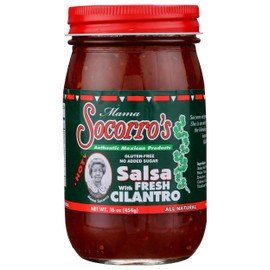 Mama Socorro's Hot Salsa with Fresh Cilantro, 16 OZ