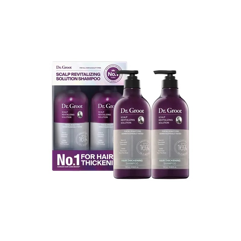 2 Shampoo Revitalizante Volumen Anticaida Hidrata Dr. Groot