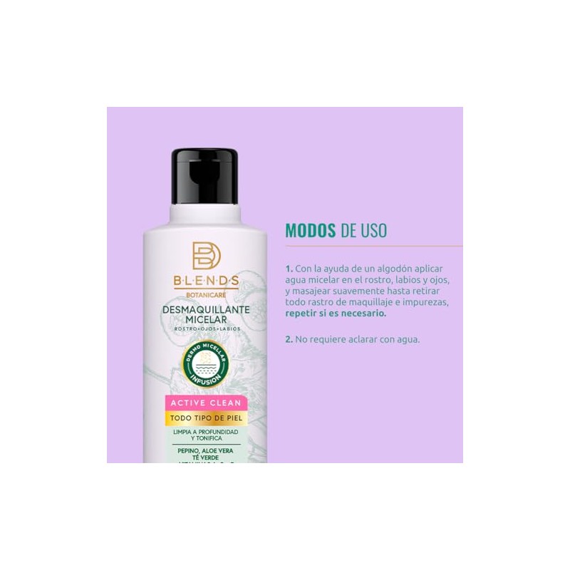 Blends Botanicare Desmaquillante Micelar Detox 350ml