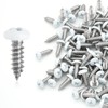 Semrien 120 Pcs White Screws, #8 x 1/2" White Self