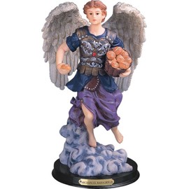 ICE ARMOR 12" H Archangel Barachiel Statue Chief of The Guardian Angels Holy Figurine Religious Decoration