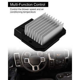 HVAC Blower Motor Resistor Fit for Dodge Chrysler Jeep Wrangler Compass Patriot Ram 2011-2019, Automotive Air Conditioning Resistance Heater Replace 68018105AA 580584 25770670 68048901AA JA1722