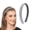 Tyqour 1 Piece Sparkling Crystal Hair Bands Skinny Headbands Non-Slip