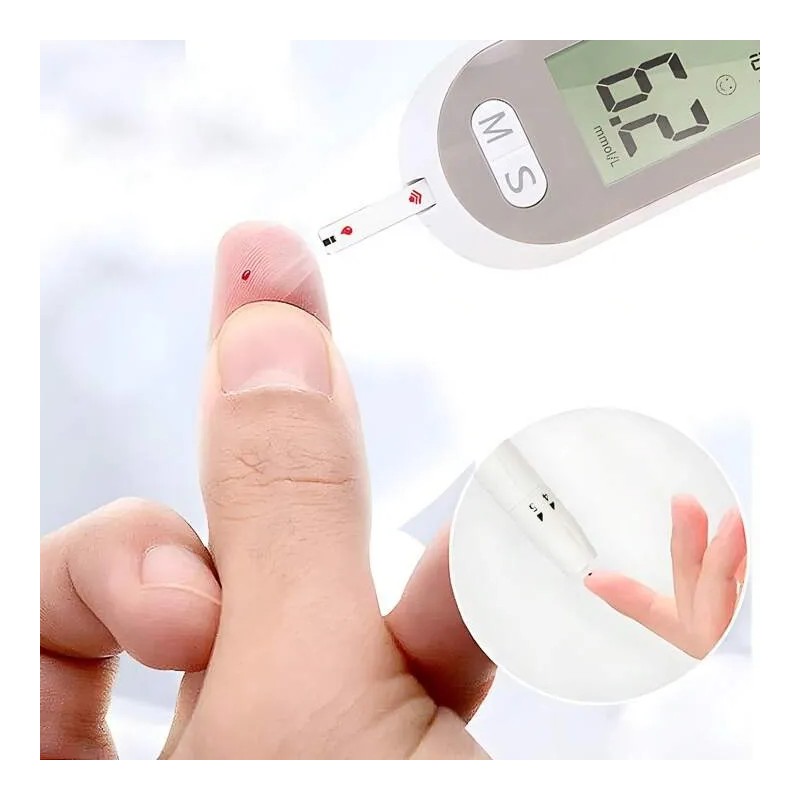 Glucómetro Digital Medidor De Glucosa 50 Tiras Y 50 Lancetas
