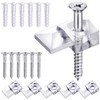 Blulu 20 Pack Mirror Holder Clips for 6 mm in