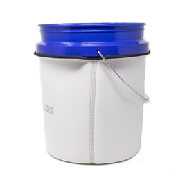 Bucket Cooler - 7mm Neoprene Sleeve for 5 Gallon Bucket (White)