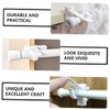 STOBAZA 4 Pcs Curtain Rod Brackets White No Drill Easy