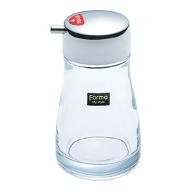 Glass and Stainless steel Soy sauce Pot by FORMA