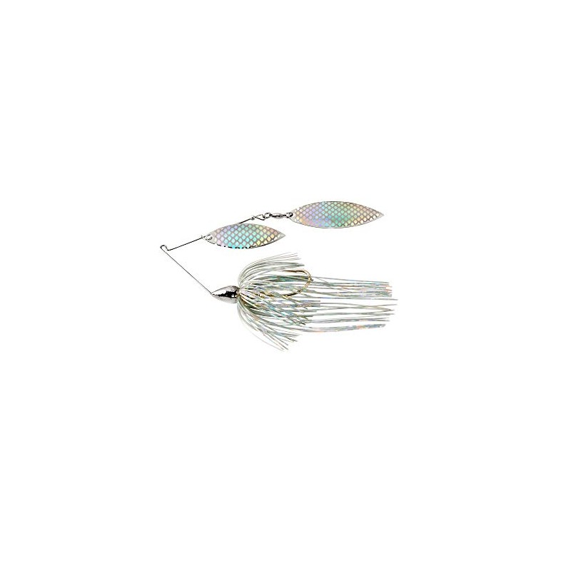 War Eagle Custom Lures Nickel Frame Double Willow Spinnerbait Aurora