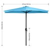 ABCCANOPY Patio Umbrella 9FT - Outdoor Half Umbrellas for Patio,