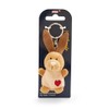 NICI Keyring Rabbit with Heart 5 cm Brown Loyal Companion