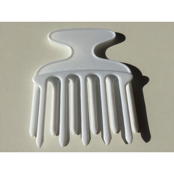 Niavida Fingerstyler Comb Strand Comb Hair Comb Afro Comb Quantity Selection of Colours, , , White,