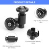 Motorcycle Handlebar Weights Handlebar Ends Motorcycle CNC 22 mm Black