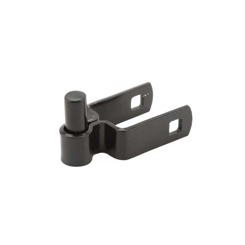 1 1/2" Square Male Black Hinge Pair 5/8" Pintle (Pack