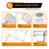 LBG Products Portable Air Conditioner Window Seal Plates Kit, Vertical